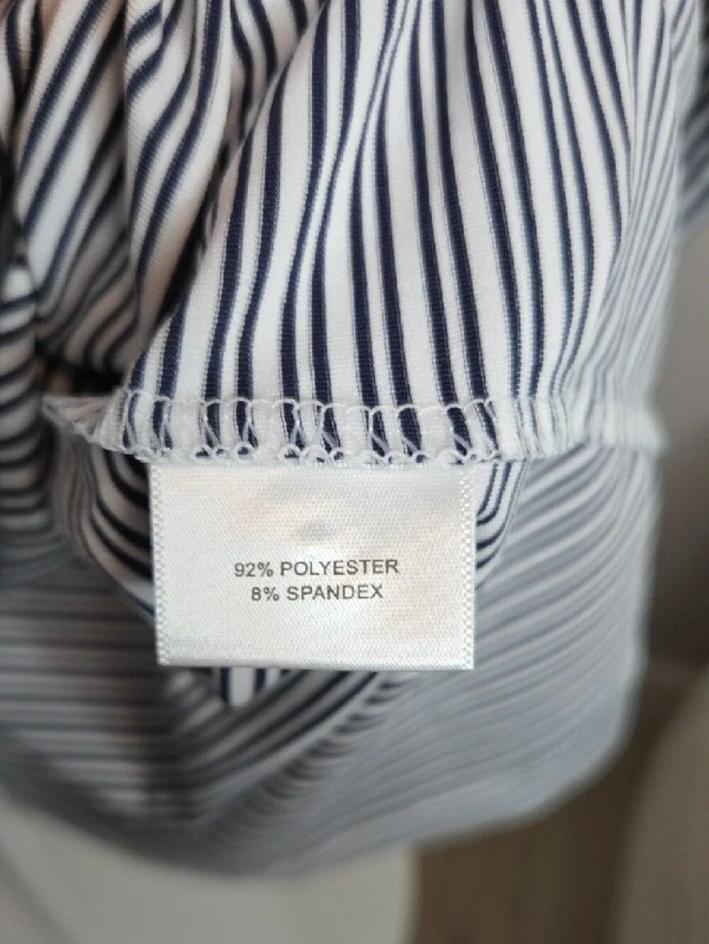 Peter Millar Shirt Men's XL Crown Crafted Golf Stretch Polo Black  White Striped - Picture 7 of 8